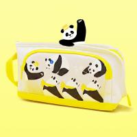 High-end Janpan original Japan  small panda pencil case cartoon cute large-capacity childrens pencil case for elementary school students in kindergarten