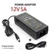 อะแดปเตอร์ แปลงไฟ อย่างดี (Adapter) 12V 5A หม้อแปลง สำหรับกล้องวงจรปิดหรืออุปกรณ์อิเล็กทรอนิกส์ สายยาว90cm ทนทาน จ่ายไฟสเถียร แอมป์เต็ม100%