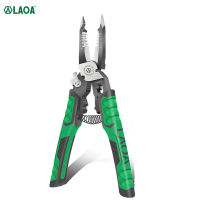 LAOA Multifunctional Long Nose Pliers Pointed Nose Pliers Wire Stripping Pliers 9 " Terminal Crimping Tool