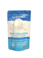 KORNPAKA Fish Collagen คอลลาเจนแท้ชนิดแกรนูล 100,000 mg. Fish Collagen 100% (บรรจุ 100 กรัม/ซอง x 1 ซอง)