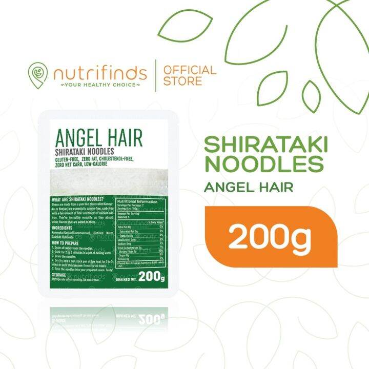 Nutrifinds® Shirataki Konjac Noodles - Angel Hair | Lazada PH