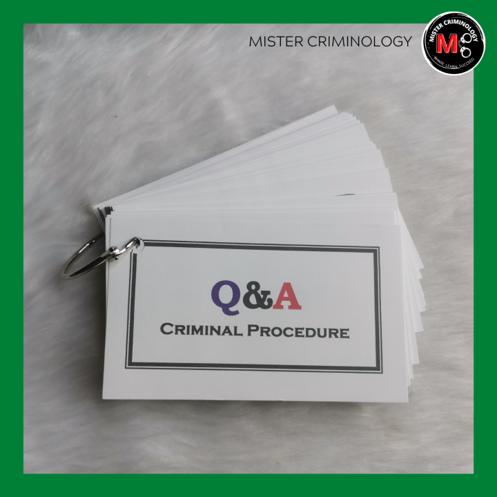 FLASHCARDS - Question And Answer Criminal Procedure | Criminology ...