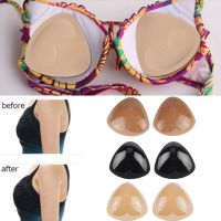 【CW】 Women Invisible Chest Sticker Bio Gel Sponge Thickened Chest Pad Underwear Sponge Insert Breast Bra Padded Push Up Bust Enhancer