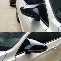 2pcs Door Side Rearview Mirror Cover Case Trim Sticker For Volkswagen VW golf 7 7.5 Lamando 2015-2018 Exterior Decor Accessories