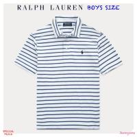 RALPH LAUREN STRIPED PERFORMANCE LISLE POLO ( BOYS SIZE 8-20 YEARS )