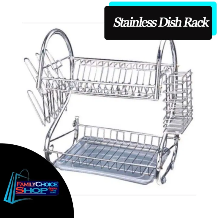 Dish Drainer Rack High Quality Dish Rack Rust Proof 2 Layers 4.8