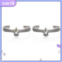 CUTE-FA กำไลข้อมือโบราณพังค์วินเทจเครื่องประดับข้อมือนกอินทรีไวกิ้งเปิด