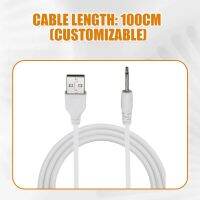 1m USB Jack Plug Aux DC2.5mm Audio Cable USB 2.0 To DC 2.5mm Elbow 2A Charging Line 2.5 USB USB2.5 Mono Audio Line