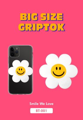 Wiggle wiggle Big griptok แหวนติดโทรศัพท์ลายดอกไม้น่ารัก  สามารถปรับได้ 3 ระดับ