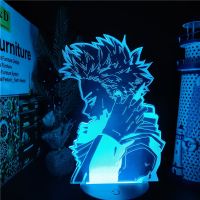 โคมไฟ3D อะนิเมะ MY HERO ACADEMIA HITOSHI SHINSO รูปอะคริลิคไฟไฟ Led กลางคืนสำหรับของตกแต่งห้องนอนเด็กไนท์ไลท์3มิติไฟกลางคืนแสงไฟลวงตา