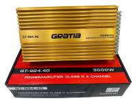 เพาเวอร์แอมป์ GRATIA รุ่นGT-984.4D เครื่องเสียงรถยนต์เพาเวอร์แอมป์สำหรับลำโพงขับเสียงกลาง8ดอก แหลม8ดอก ขับได้สูงสุด16ดอก อิ่มๆ สบายๆ