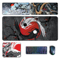 Chinese Wind Large Mouse Pad Japanese Dragon Gossip Mousepad HD Print Computer Laptop Gamer Pad PC Gaming Accessories Desk Mats