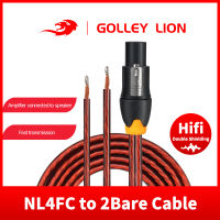 GOLLEY LION Speakon สายลำโพงสายเปลือยเปิดสาย,Speakon สายลำโพงสายลำโพงการเชื่อมต่อแอมพลิฟายเออร์สำหรับ DJ/PA