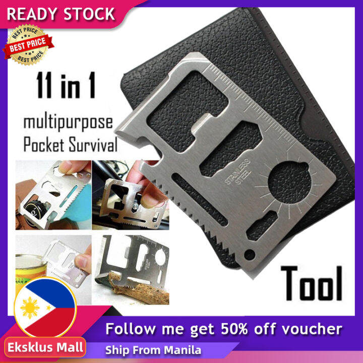 11-IN-1 MULTI TOOL CARD SURVIVAL CREDIT CARD Multi-function tool card ...