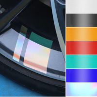 6 Pcs Reflective Car Wheel Rim Vinyl Stickers Reflective  Waterproof and Sun-proof  Racing Wheel Hub Decals  for 18" - 21" Rims Wheel Covers