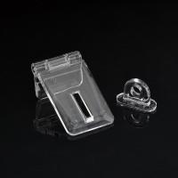 10 pairs Acrylic transparent hinge corner lock catch door buckle for box drawer thickness 3mm