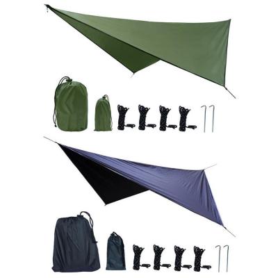 Waterproof Tent Tarp Ultralight Sunshade Waterproof Camping Hammock Multifunctional Tent Tarp for Camping Hiking and Survival Gear active