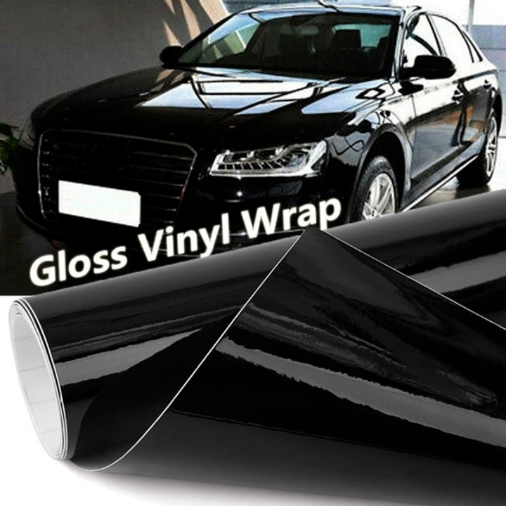 1 Roll 150cm Ultra Gloss Piano Black Vinyl Wrap Film Sticker Glossy