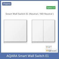 [HOT GELLXKOWOIGHIO 527] Aqara Smart Wall Switch E1 ZigBee 3.0 Smart Home Wireless Key Light Switch Fire Wire With NO Neutral For Xiaomi Mi Home Homekit