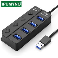 【LZ】ↂ✶☃  Adaptador usb 3.0 hub com 4 entradas velocidade rápida 5gbps com ue eua au ru interruptor adaptador de energia indicador led para pc computador laptop acessórios