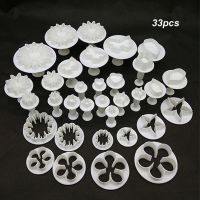 33 Pcs Fondant Decorating Sugarcraft Plunger Cutter Tools Mold Mould Cookies Bakeware Sets 2021 New Arrivals