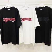 【Feb】 Good Quality 2022ss VETEMENTS Fashion T-Shirt Men 1:1 Embroidery VETEMENTS Women Vintage Short Sleeve Men Clothing