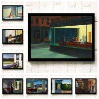 Edward Hopper ที่ดีที่สุด WallCanvas ภาพวาดผ้าใบโปสเตอร์และภาพพิมพ์ภาพวาดสมัยใหม่ Wall Art รูปภาพสำหรับห้องนั่งเล่นตกแต่งบ้าน New