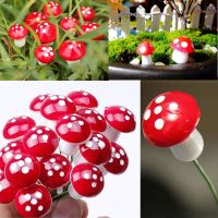 【☊HOT☊】 yi6067 10ชิ้นเพชรประดับสวนเทพนิยายเห็ดจิ๋วเทียมมอส Terrarium ของตกแต่งของประดับทำจากเรซินเดิมพันเครื่องตกแต่งภายนอกงานฝีมือ