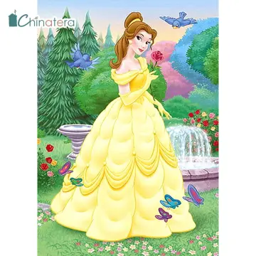 Disney Beauty and The Beast Princess Bella 5D Diamond Painting Art