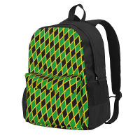 Jamaican Flag กระเป๋าเป้สะพายหลัง Jamaica แฟชั่นกระเป๋าเป้สะพายหลังสวยวัยรุ่นเดินป่า Big High School กระเป๋า Rucksack คุณภาพสูง