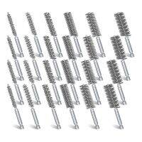 Bore Cleaning Brush Set Wire Bore Brush Set แปรงทำความสะอาดสแตนเลสสำหรับสว่านไฟฟ้า Impact Driver 24ชิ้น