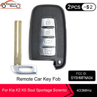 KEYECU Smart Remote Car Key Fob 4 Button 433MHz ID46 Chip for Kia K2 K5 K7 Rio Optima Soul Sportage Sorento SY5HMFNA04