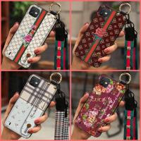 Dirt-resistant armor case Phone Case For Wiko Y82 Original Plaid texture Phone Holder Wrist Strap cute Durable New TPU