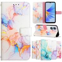 Marble Art Fashion Phone Case For OPPO A36 A76 A94 A95 A96 K9X K10 F21 Pro F17 Pro A16 A17 A54 A55 A56 A57 A74 A78 Leather Cover