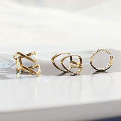 seafeel 【COD】3PcsSet Womens Arrow Hollow Midi Knuckle Open Finger Ring Band