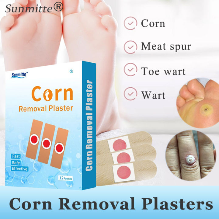 【24Pcs】Sunmitte Feet Corns Warts Removal Patch Pain Relief Remover Feet ...