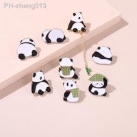 New animal alloy brooch creative cartoon lovely giant panda shape drop oil badge clothing accessories