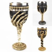 【CW】✑✚  Gothic Wine Goblet Goat Claw Resin Relatives and Gifts