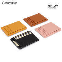 Dreamwise ที่ใส่บัตรหนังแท้สำหรับผู้หญิง,ที่ใส่บัตรหนังนิ่มขนาดเล็ก RFID สำหรับผู้หญิงกระเป๋าใส่ใบอนุญาตสองใน1แพ็คสำหรับปี2022