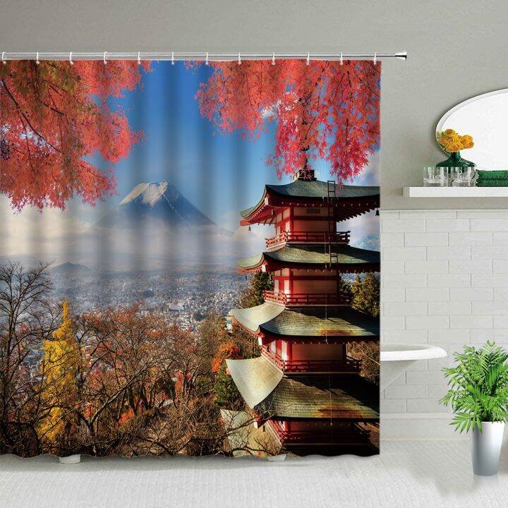 cw-scenery-theme-shower-curtains-japan-mount-landscape-curtain-set