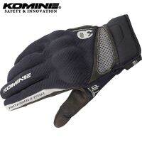 q Komine GK-163 ถุงมือตาข่าย 3D ป้องกัน กันลม เต็มนิ้ว ระบายอากาศ สําหรับขับขี่รถจักรยานยนต์ ST