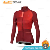 2021 Women Winter Jacket Triathlon Long Sleeve Cycling Sweatshirt Maillot ciclismo MTB Cycling Clothing Cycling Shirt Keep Warm