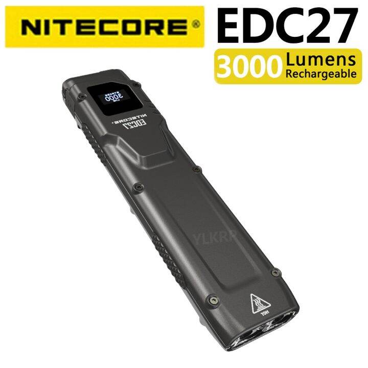Nitecore EDC27 3000 lumen flashlight supports USBC direct charging