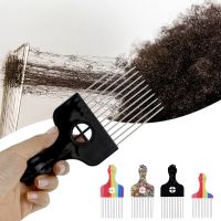 Black Fist Afro Metal Comb African Hair Pik Comb Brush Salon Hairdressing Hairstyle Styling Tool Hair Accessories