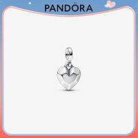 Faceted Heart Mini Dangle Charm 925 เงินสเตอร์ลิงผู้หญิงแฟชั่น DIY เครื่องประดับ