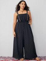 Cider Sunday Market Patterned Jumpsuit Curve &amp; Plus