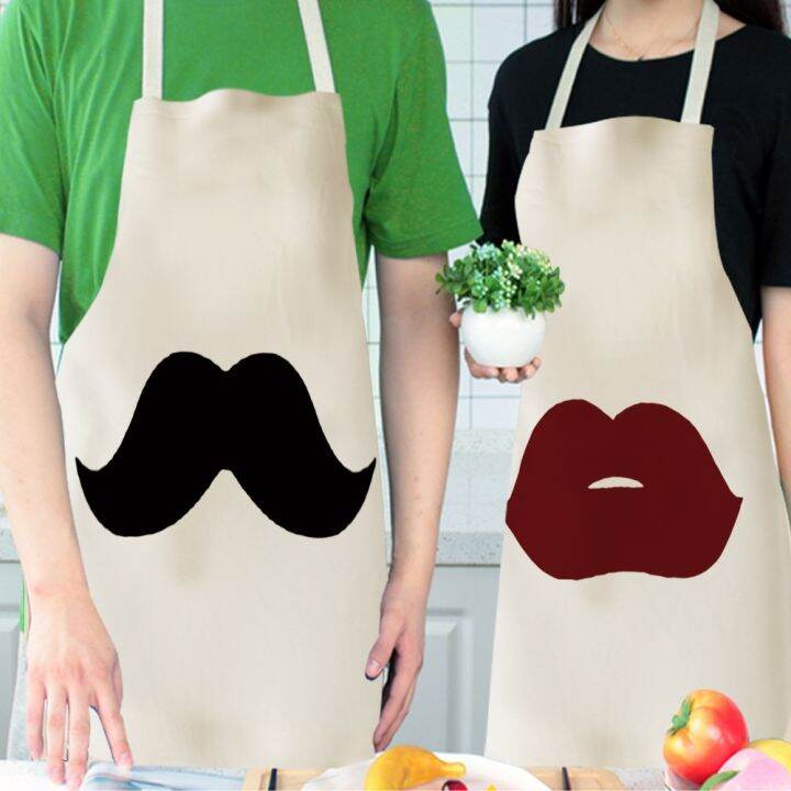 valentines-day-gifts-women-couples-kitchen-aprons-unisex-party-cooking-bibs-cotton-linen-pinafore-cleaning-tools-apron-for-men