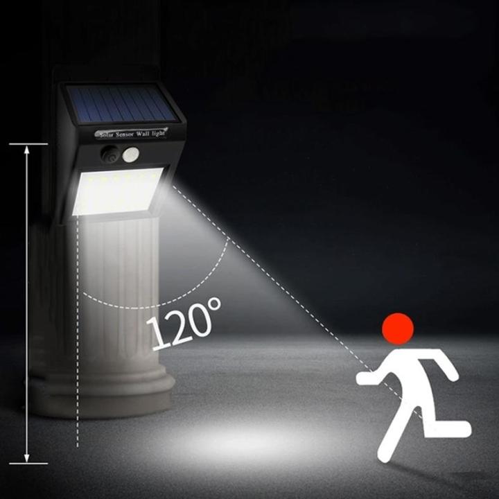 โคมไฟผนังโซล่าเซลล์-solarcell-sensorlight-1ชุด