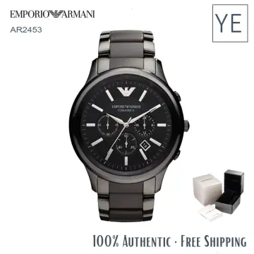 Emporio Armani Men's AR2453 Dress Black Mesh Watch : Emporio Armani:  Amazon.in: Fashion