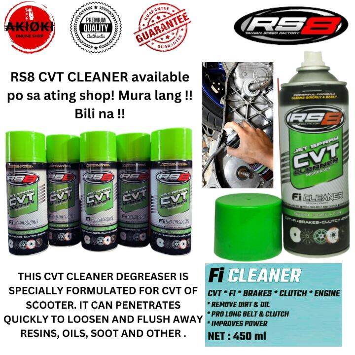 CVT RS8 Motorcycle Engine Cleaner Spray Optimize Performance and